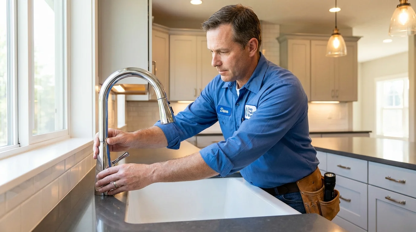 Kitchen faucet installation by Johns Plumbing LLC in Sherman Oaks